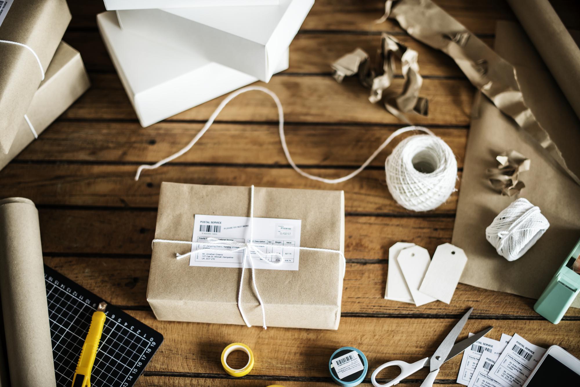 Subscription boxes and embroidered labels